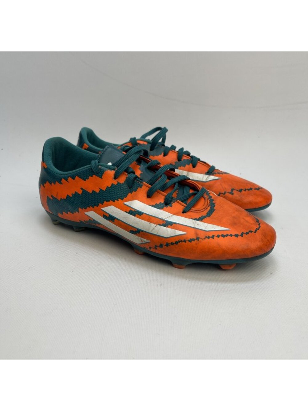 Adidas adizero Messi 10.3 FG Orange / Green Cleats Sz 9.5 US Soccer Football